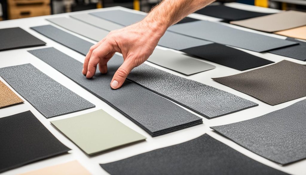 Selecting sound deadening materials Selecting sound deadening materials